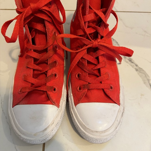 Converse Chuck Taylor 11 High Top Red Sz 8 - Picture 10 of 11